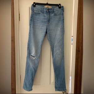 Hollister light wash super skinny high-rise jeans size 5S